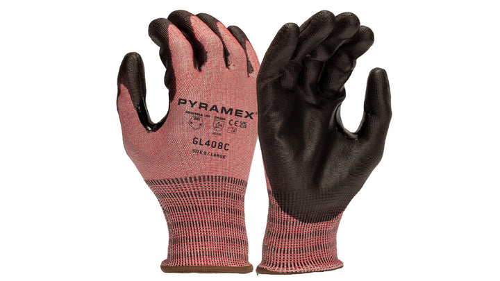 Polyurethane Glove - 18g A6 HPPE  Touchscreen- size Large (GL408CL) Per 12