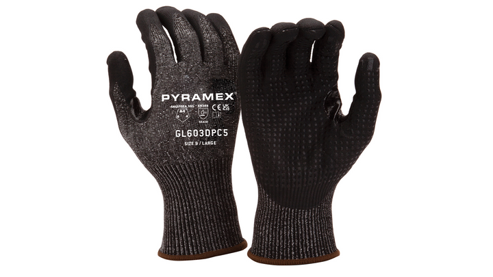 Glove nitrile A4 dots thumb crotch - medium (GL603DPC5M) Per 12