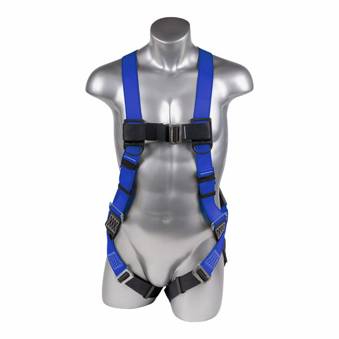 HARNESS 5PT., PASS-THRU LEGS, BACK D-RING, BLUE COLOR