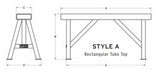3,000 lbs Style A Mat Stand 28" Tall 42" Wide (13903)