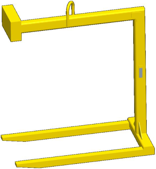 4,000 lbs Fixed Bale Pallet Lifter 48" Fork Length (14630)