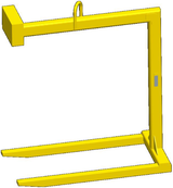 4,000 lbs Fixed Bale Pallet Lifter 48" Fork Length (14630)