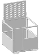 1,000# FORK PERSONNEL BASKET 48" X 48" (20988)