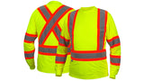 Lime Long sleeve moisture wicking t-shirt in lime - 4X large (RCLTS3110X4) Per 1