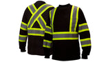 Black Long sleeve moisture wicking t-shirt in black - medium (RCLTS3111M) Per 1