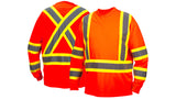 Orange Long sleeve moisture wicking t-shirt in orange - medium (RCLTS3120M) Per 1