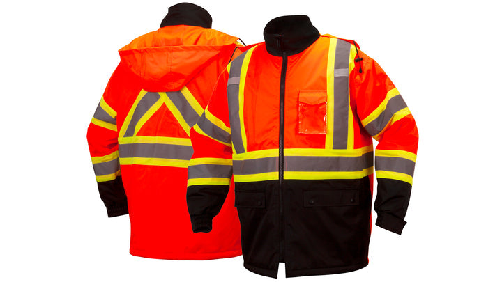 Orange Canadian parka in orange - large (RCP3220L) Per 1
