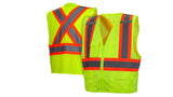 Lime Hi-Vis Lime Vest with Contrasting Reflective Tape - Size Large (RCZ2410L) Per 1