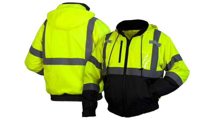 Lime Hi-Vis Lime Bomber Jacket - Size 4X Large (RJ3110X4) Per 1