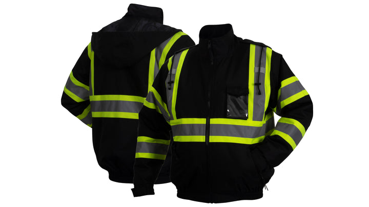 Black Bomber Jacket - Black - 6XL (RJ3711X6) Per 1