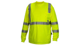 Lime Long Sleeve T-Shirt-Lime -Brkn Tape -S (RLTS3310S) Per 5