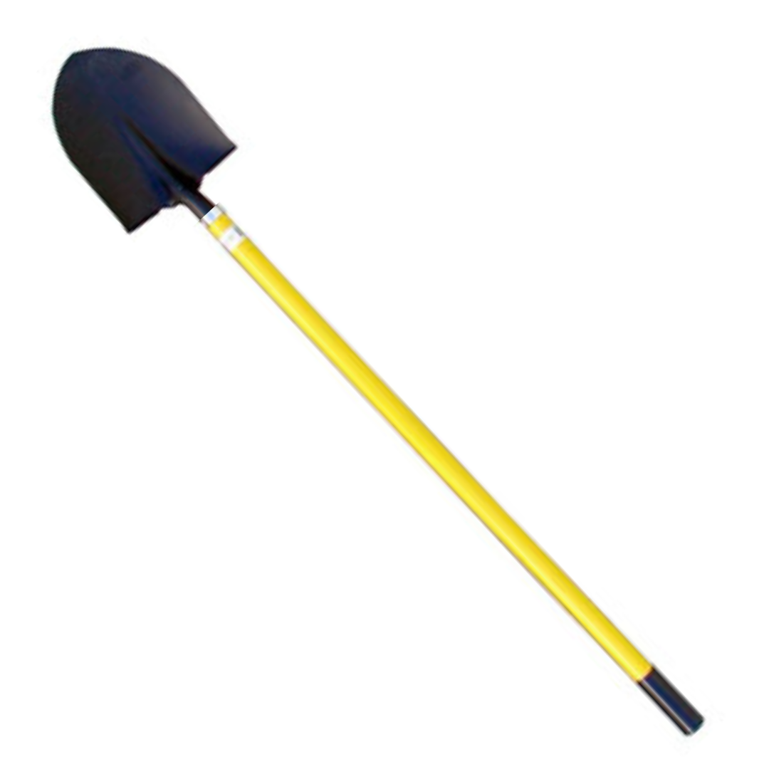 ROUND POINT SHOVEL with FIBER GLASS HANDLE (33-SRF)