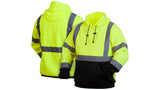 Lime/Black Hi-Vis Lime Pullover Sweatshirt with Black Bottom- Size 3X Large Tall (RSSH3210TX3) Per 1