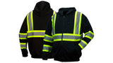 Black Class 1 premium zipper sweatshirt in black - 3X Large (RSZH3411X3) Per 1