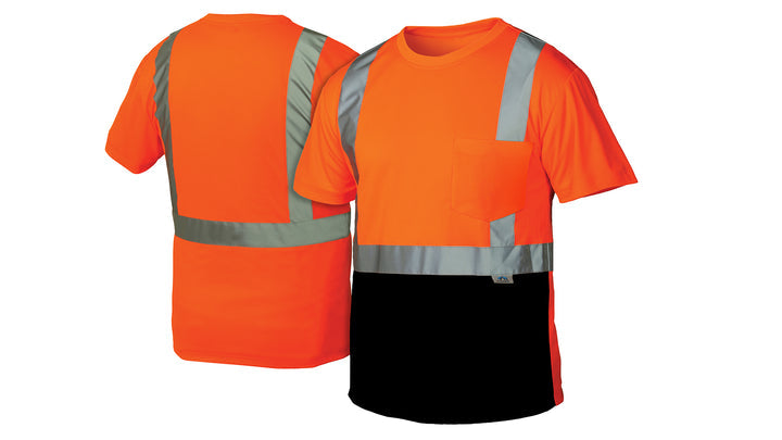 Orange/Black Hi-Vis Orange - Black Bottom  - Size Large (RTS2120BL) Per 5