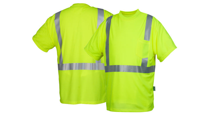 Lime Short sleeve lime heat sealed t-shirt - size large (RTSHS2110L) Per 1