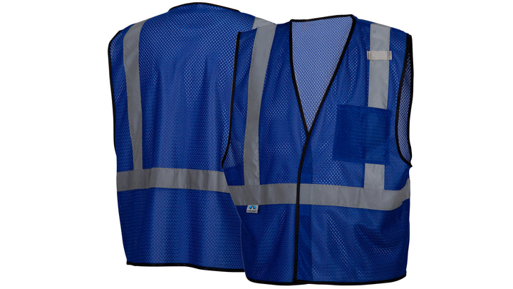 Blue R Blue Vest- Enhanced Visibility w/Reflect 2XL/3XL (RV1265X2-X3) Per 5