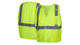 Lime RVHL20-Hook and Loop Lime Vest- Large (RVHL2010L) Per 5