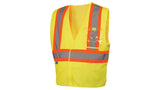 Lime  SAFETY VEST - HI-VIS LIME WITH 5 POINT BREAK - SIZE SMALL (RVHL2710BRS) Per 5