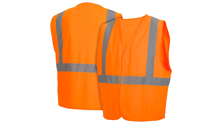 Orange All mesh hi-vis orange vest with plain bag - Size Extra Large (RVHLM2920XL) Per 1
