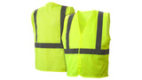 Lime All mesh hi-vis lime vest with plain bag - Size Extra Large (RVHLM2910XL) Per 1