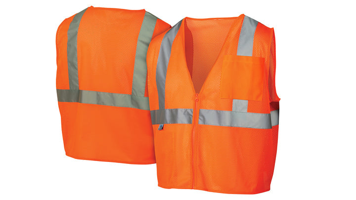 Orange Hi-Vis Orange - Self Extinguishing - Size Large (RVZ2120SEL) Per 5