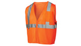 Lime  SAFETY VEST - HI-VIS ORANGE - SELF-EXTINGUISHING - SIZE SMALL (RVZ2120SES) Per 5