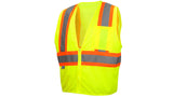 Lime SAFETY VEST - HI-VIS LIME - SELF-EXTINGUISHING - SIZE SMALL (RVZ2210SES) Per 5