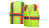 Lime Hi-Viz All Mesh Lime Vest with Contrasting Reflective Tape - Size XL (RVZ2310XL) Per 5