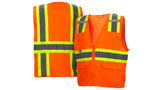 Orange Hi-Viz All Mesh Orange Vest with Contrasting Reflective Tape - Size 2XL (RVZ2320X2) Per 5