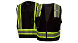 Black Class 1 Survey w/Clear Pocket-Black -5X Large (RVZ2411CPX5) Per 5