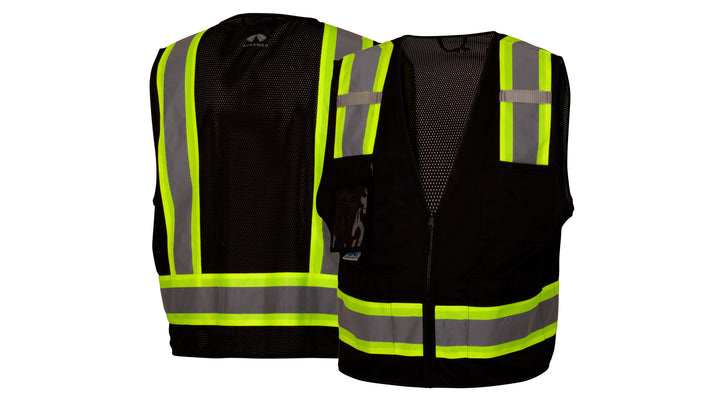 Black Class 1 Survey w/Clear Pocket-Black -Small (RVZ2411CPS) Per 5