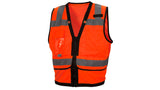 Orange/Black Hi-Vis Orange with Black Trim and Zipper - Size Large (RVZ2820L) Per 5