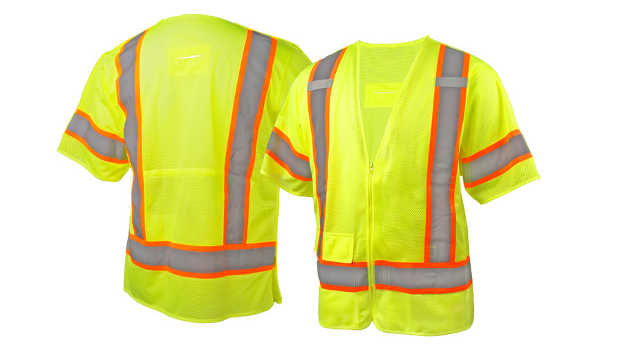 Lime Hi-Vis Lime with 5-pt Break Adjustable Waist w/ D-Ring - 2XL (RVZ3810BRX2) Per 1