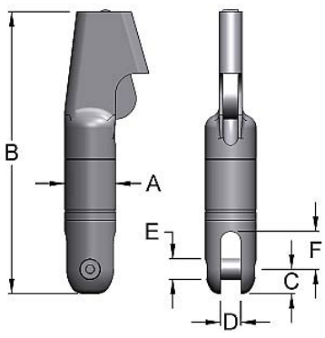Miller Angular Contact Ball Bearing Swivel Model D-714 Wedge to Bullet WLL 5 tons