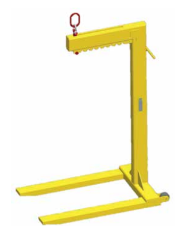 4,000 lbs Adj Bale Pallet Lifter With Wheels (14998)