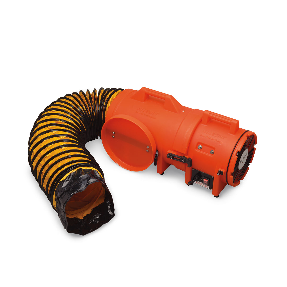 8" Axial AC Plastic Blower w/ Compact Canister & 15’ Ducting, 25 lbs. (9533-15)