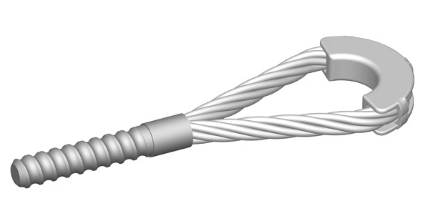 1" Coil Thread lifting loop