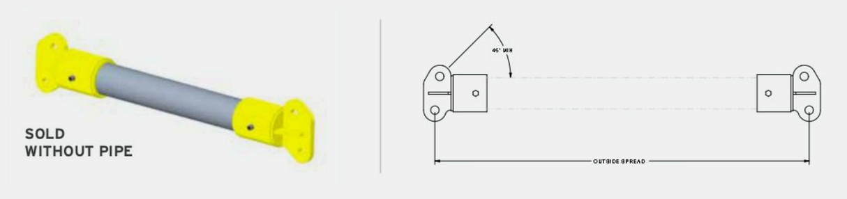 5" Spreader Beam End Cap Pair (19500)