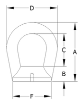 1 1/4" - 3 1/2 Coil Forged Alloy Eye Nut 15,000 lbs WLL (48576-G)