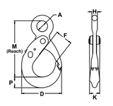9/32" Eye Self Locking Hook Grade 100