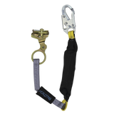 Hinged Trailing Rope Adjuster with 3' FT Basic® Soft Pack Energy Absorbing Lanyard (8358LT)