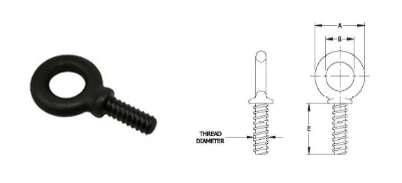3/8-16 x 1-1/4 Shoulder Machinery Lifting Eyebolt - Made in USA | K.L 3/8-16 x 1-1/4 Shoulder Machinery Lifting Eyebolt - Made in USA | K.L