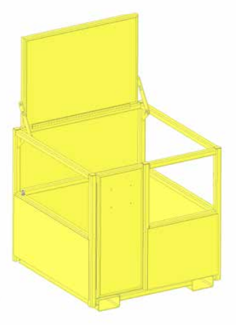 1,000# FORK PERSONNEL BASKET 48" X 48" (20988)