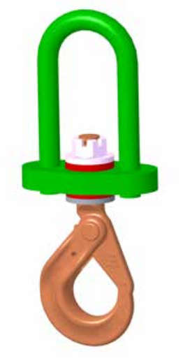 4,500# INSULATED SWIVEL HOOK WITH SELF-LOCKING HOOK (16358)