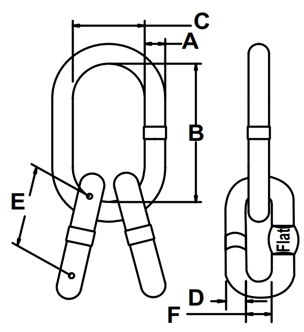 1-1/2" Sub-Assembly with Intermediate Links