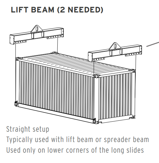 19,000 lbs Straight Container Lift Lug (15373)