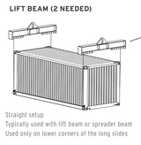 19,000 lbs Straight Container Lift Lug (15373)