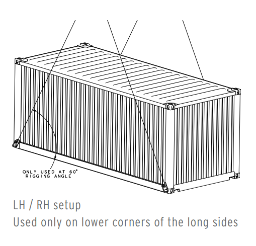 19,000 lbs Straight Container Lift Lug (15373)