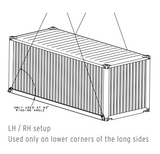 19,000 lbs Straight Container Lift Lug (15373)